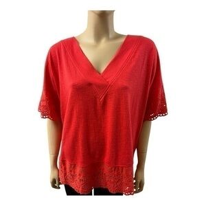 Style & Co Coral Cotton Top